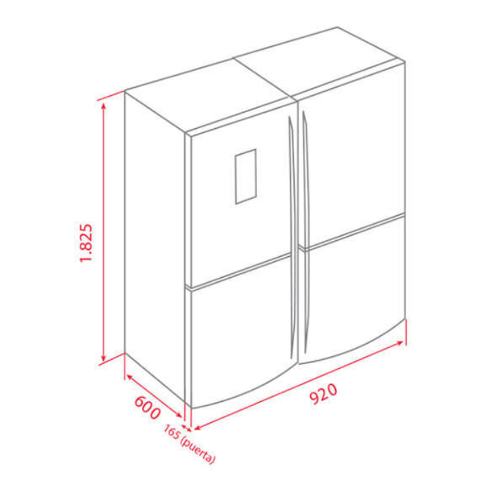 Tủ lạnh side by side Teka NFE 900X 40659940