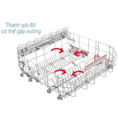 Máy rửa chén Bosch SMS8YCI01E độc lập Series 8, 14 bộ, Home connect