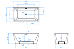 Bồn tắm Maadela MB 7714-59