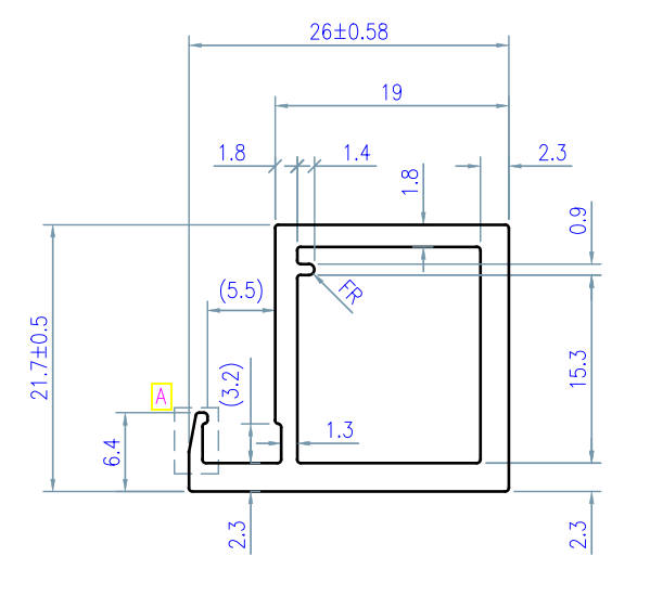 Khung nhôm cho cửa kính Imundex  7 454 002