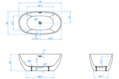 Bồn tắm Maadela MB 7761-59