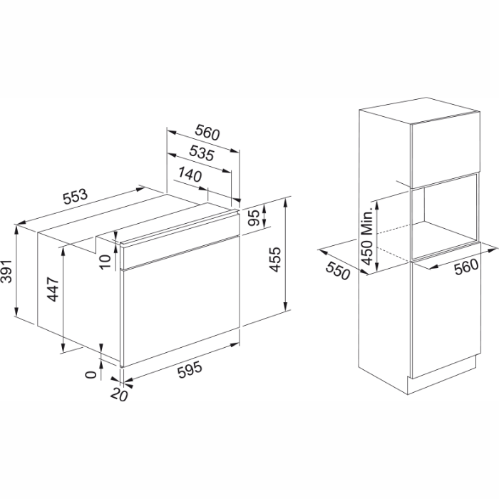 Lò vi sóng kết hợp nướng Franke FMY 45 MW BK âm tủ