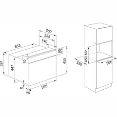 Lò vi sóng kết hợp nướng Franke FMY 45 MW BK âm tủ