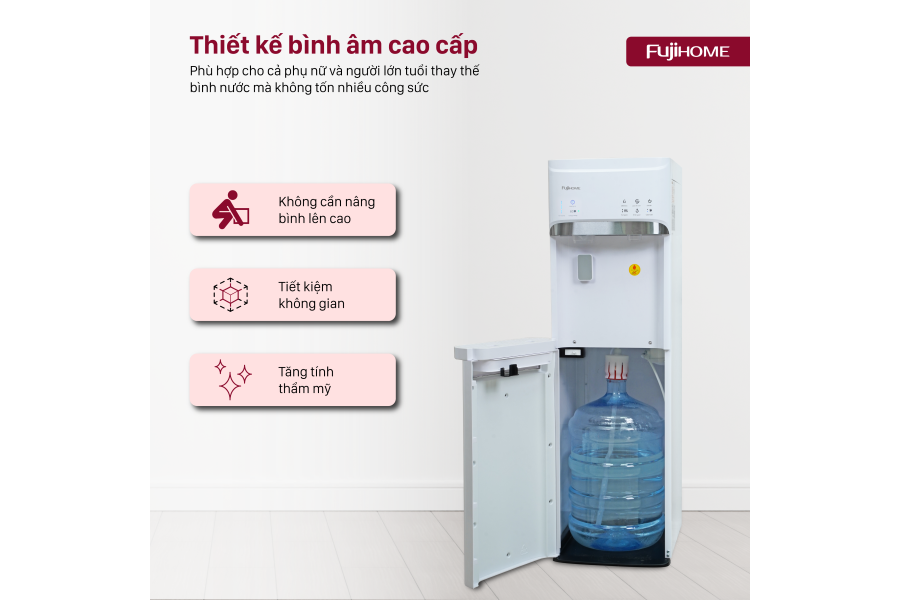 Máy lọc nước nóng lạnh Fujihome WD628C-IM