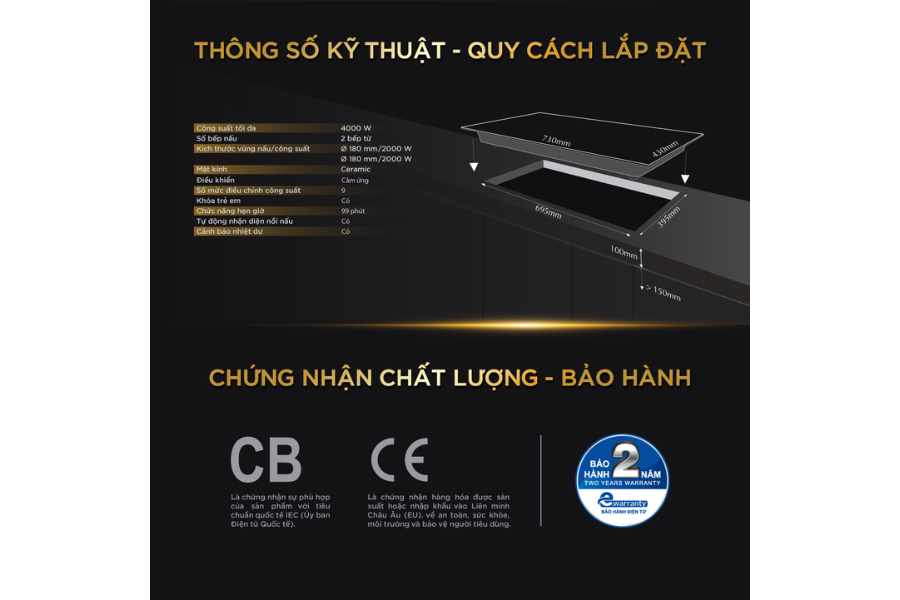 Bếp từ BlueStone ICB-6819