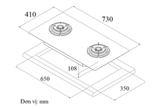 Bếp gas âm Eurosun EU-GA283S