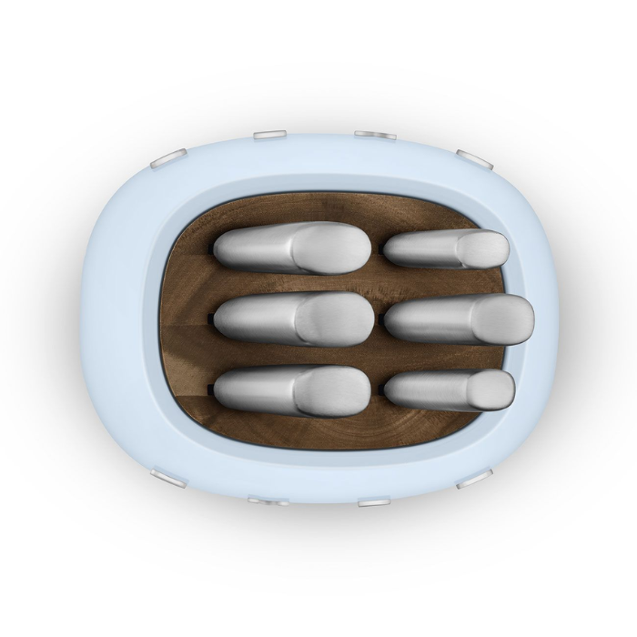 Bộ dao làm bếp 6 món Smeg KBSF02PB màu xanh dương pastel