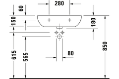 Chậu lavabo Duravit 23106000002 D-Code