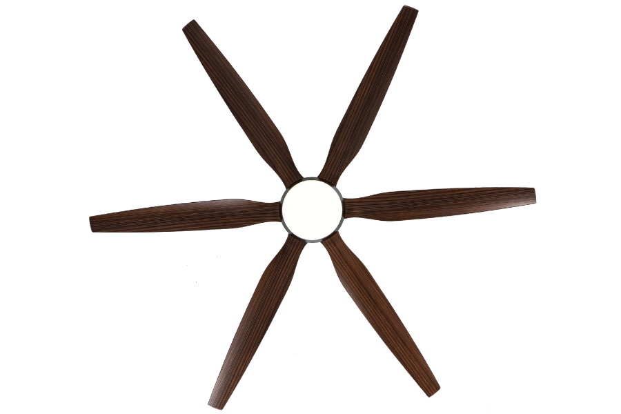 Quạt trần Asia Lighting QT20-N-01 6 cánh màu nâu cà phê