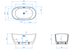 Bồn tắm Maadela MB 8814-55