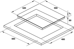 Bếp từ Hafele HC-I6031KB 536.61.912 3 vùng nấu
