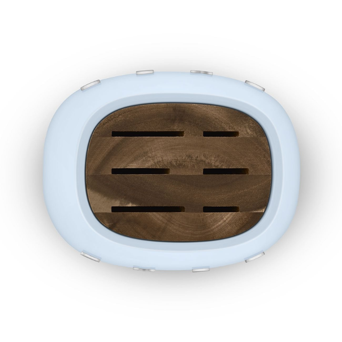 Bộ dao làm bếp 6 món Smeg KBSF02PB màu xanh dương pastel