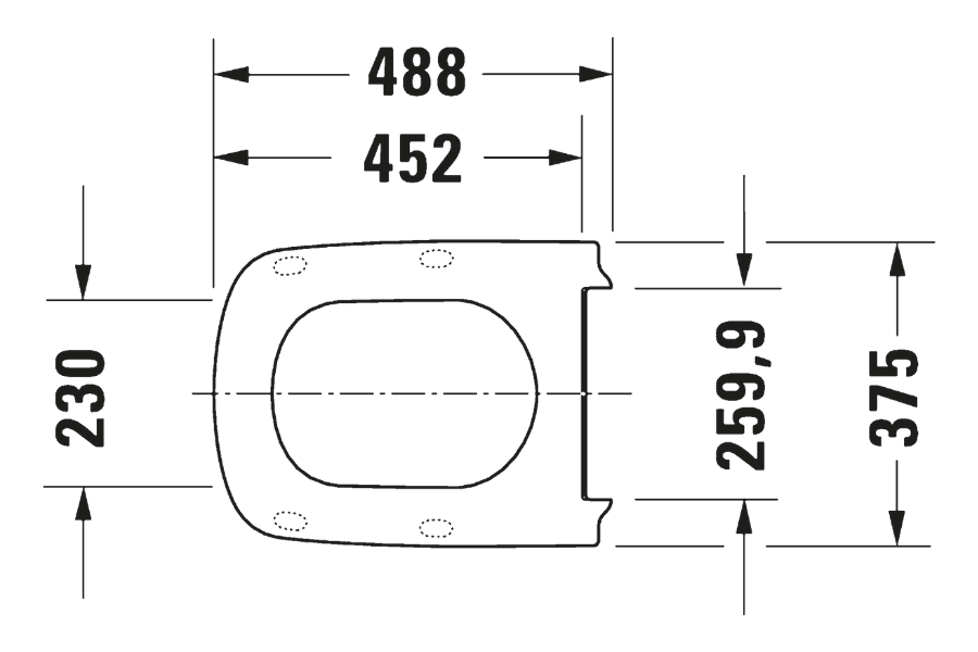 Nắp bồn cầu Duravit 0060590099 Durastyle