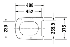Nắp bồn cầu Duravit 0060590099 Durastyle