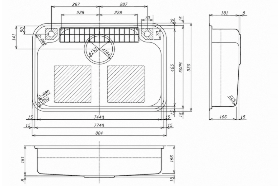 Chậu rửa chén Shigeru IB-DK FS NE