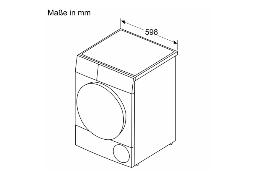 Máy sấy bơm nhiệt Bosch WQB246CX0 9kg