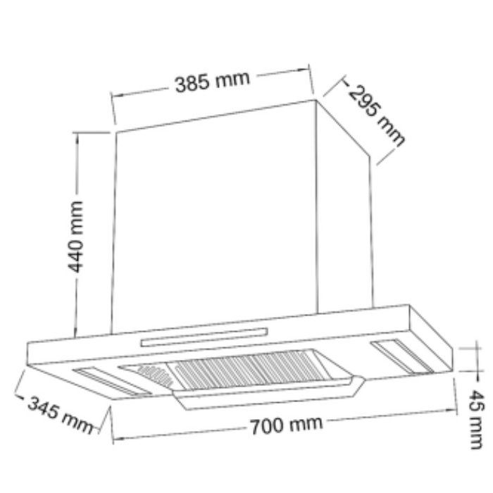 Máy hút mùi Canzy CZ-WB70K SS