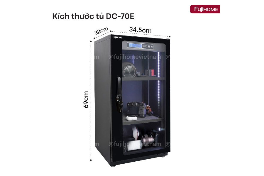 Tủ chống ẩm Fujihome DC-70E