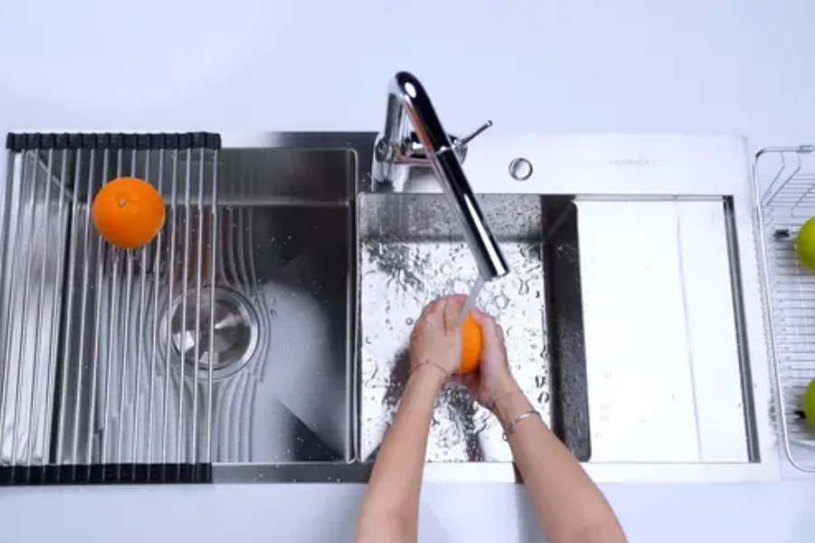 Chậu rửa chén Nobinox LIKEN NL746 2 hộc