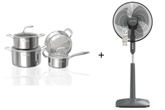 Bộ nồi Kochmax KMC-866 & Quạt cây Livotec S-200