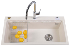 Chậu rửa chén Bossco BC-B10052TKS 1 hộc trắng kim sa