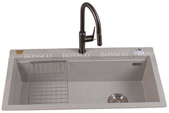 Chậu rửa chén Bossco BC-B10052XKS 1 hộc xám kim sa