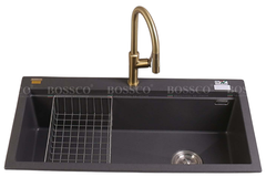 Chậu rửa chén Bossco BC-B10052XĐ 1 hộc xám đen