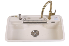 Chậu rửa chén Bossco BC-G9050TKS 1 hộc bo góc