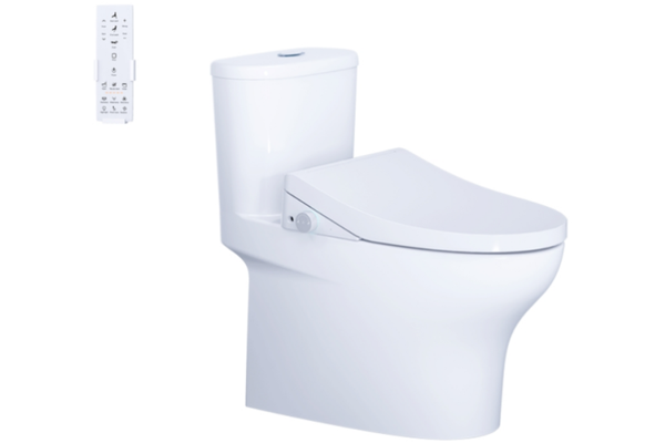 Bồn cầu Caesar C1394F kết hợp nắp thông minh TAF512H