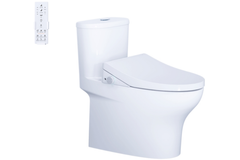 Bồn cầu Caesar C1394F kết hợp nắp thông minh TAF512H