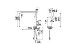 Vòi rửa chén Nobili MATCH NB218B nóng lạnh