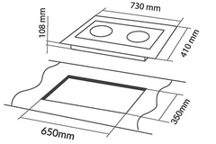 Bếp gas âm Eurosun EU-GA287S