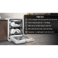 Máy rửa chén Bosch SMS8YCI01E độc lập Series 8, 14 bộ, Home connect
