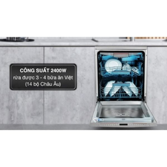 Máy rửa chén Bosch SMS8YCI01E độc lập Series 8, 14 bộ, Home connect