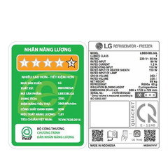 Tủ lạnh LG LBB33BLGA Inverter 335 lít