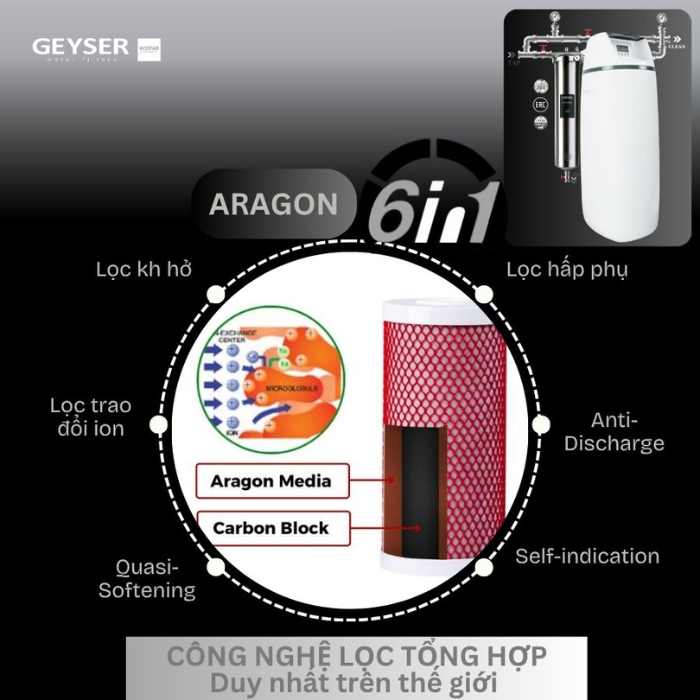 Hệ thống lọc tổng đầu nguồn Geyser Ecotar 1F20S