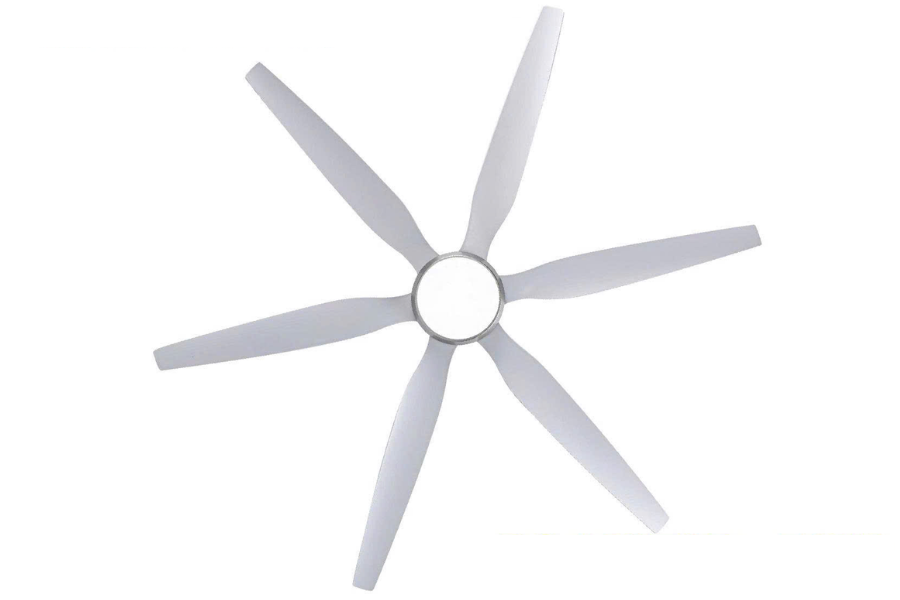 Quạt trần Asia Lighting QT20-TB-01 6 cánh màu trắng bạc