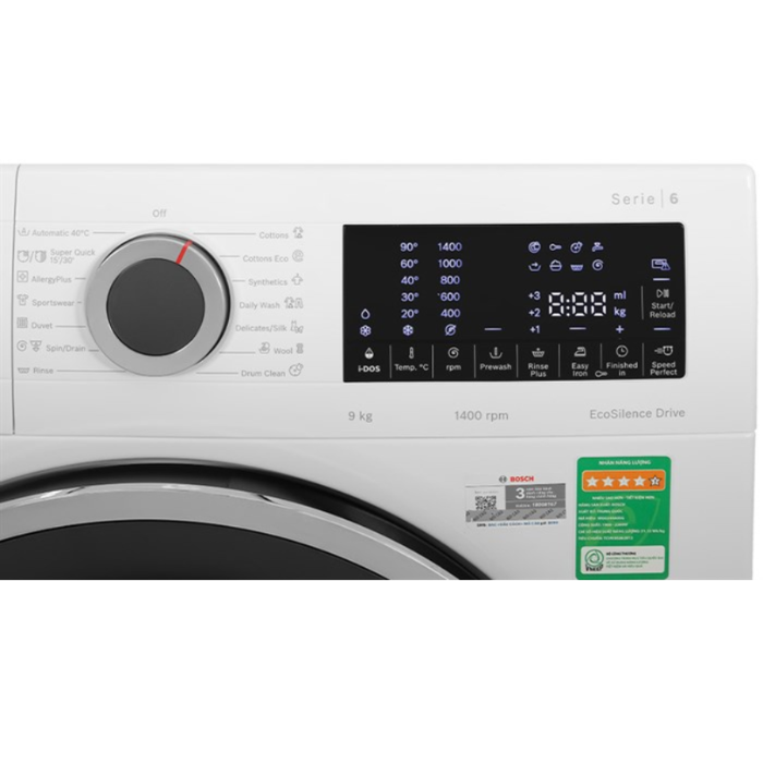 Máy giặt Bosch WGG244A0SG 9kg- Serie 6