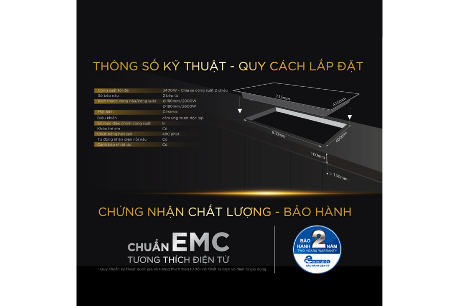 Bếp từ BlueStone ICB-6917