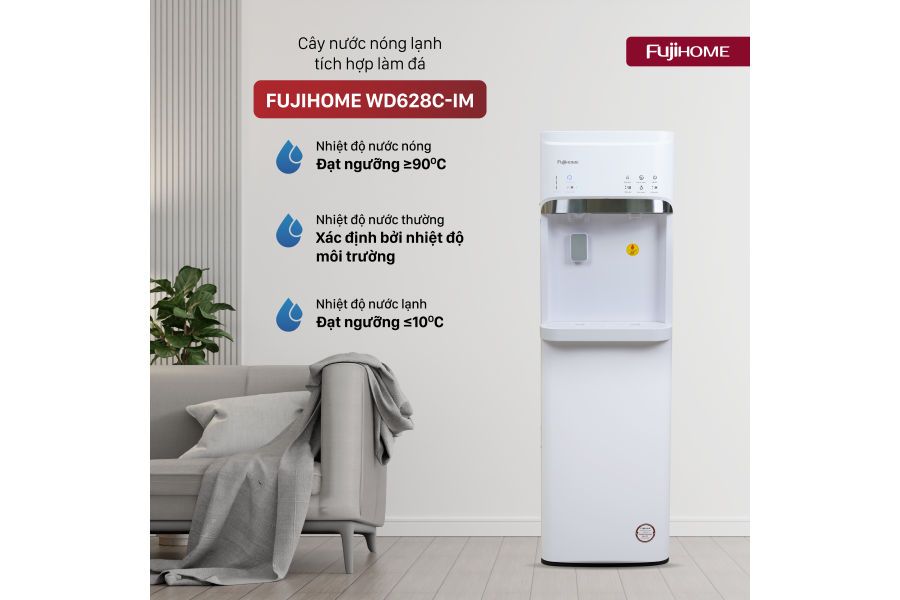 Máy lọc nước nóng lạnh Fujihome WD628C-IM