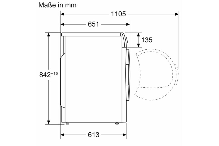 Máy sấy bơm nhiệt Bosch WQB246CX0 9kg