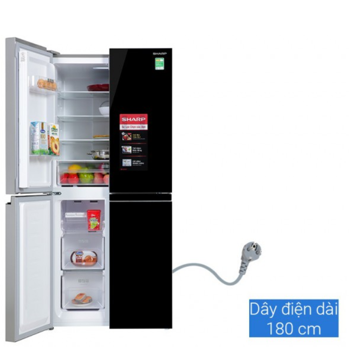 Tủ lạnh 4 cửa Sharp SJ-FX420VG-BK 404 lít