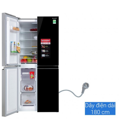 Tủ lạnh 4 cửa Sharp SJ-FX420VG-BK 404 lít