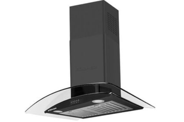 Máy hút mùi kính cong Kocher K-8872V (đen - 70cm)