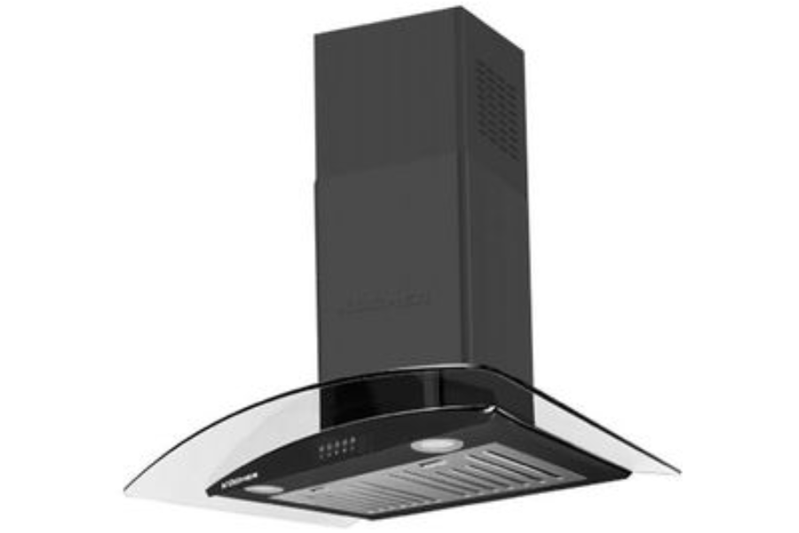 Máy hút mùi kính cong Kocher K-8070V màu đen 70cm