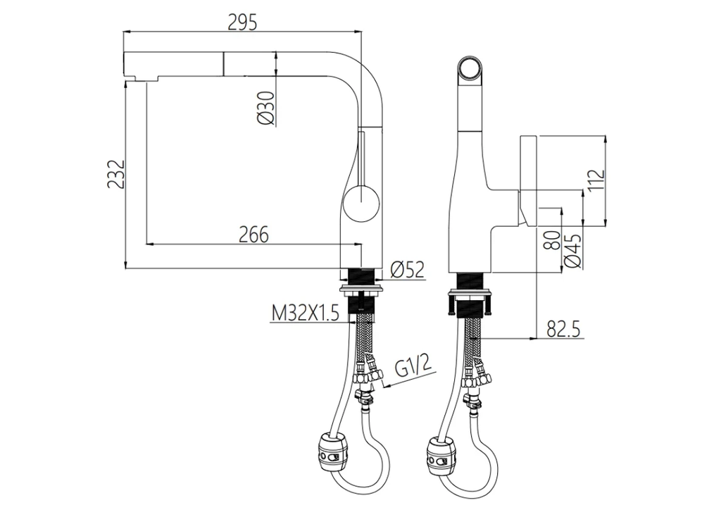 Vòi rửa chén Nobinox JAPA NX996