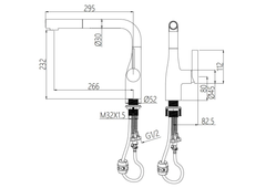 Vòi rửa chén Nobinox JAPA NX996