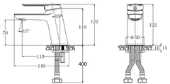 Vòi lavabo Caesar B120CU
