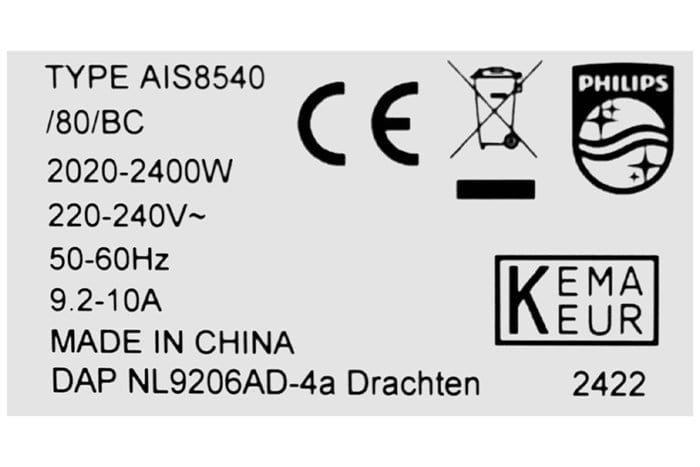 Bàn ủi hơi nước đứng Philips AIS8540/80