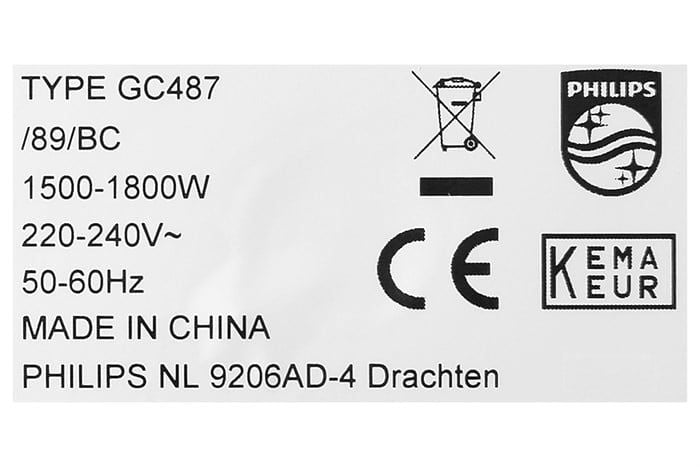 Bàn ủi hơi nước đứng Philips GC487/89